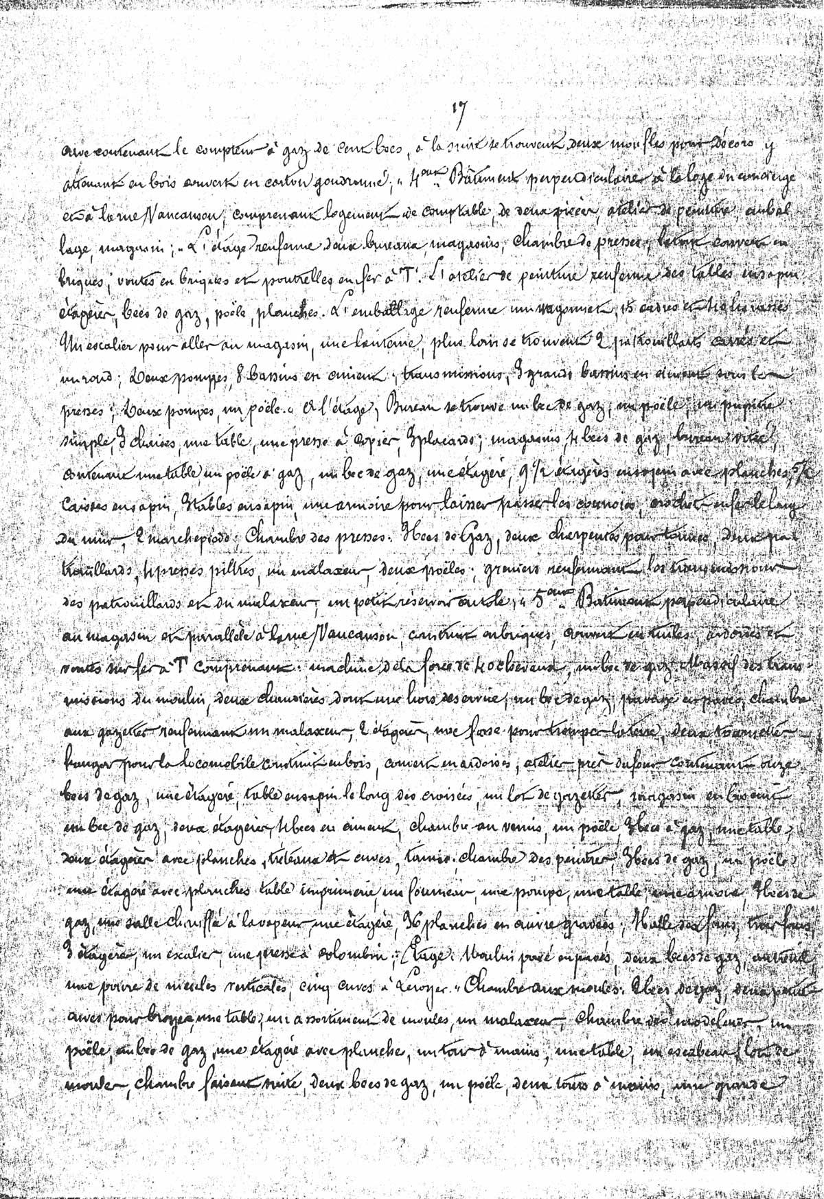 Page 17 d'extraits des minutes du tribunal de première instance à Laon de la vente de la faïencerie Auguste Mouzin et Cie à Tergnier