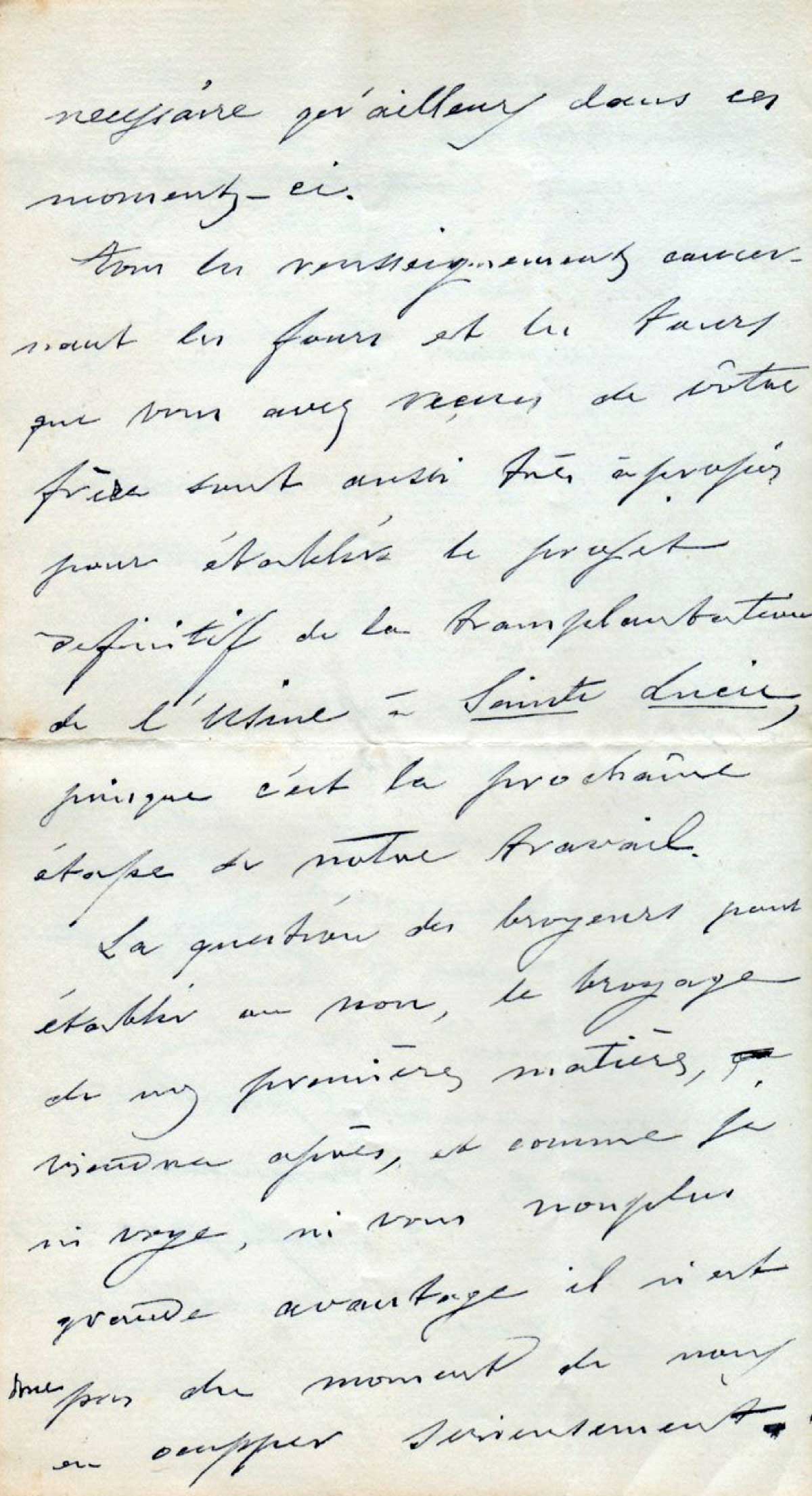 Page 2 de la lettre