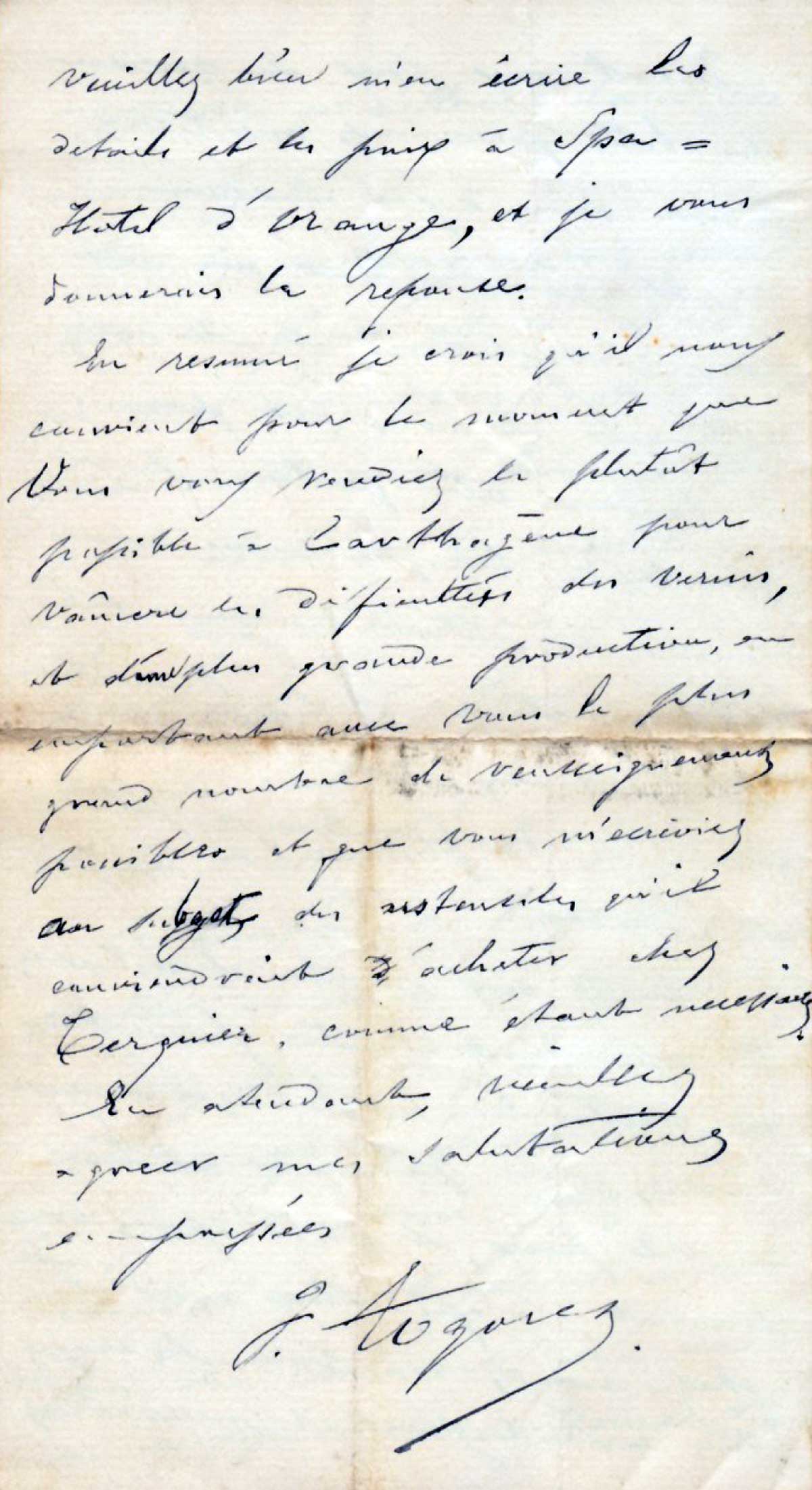 Page 4 de la lettre