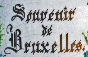 Vue de l'inscription: Souvenir de Bruxelles