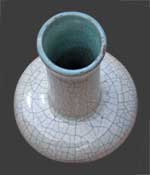 Vue du dessus du vase