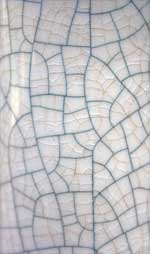 Vue agrandie du craquelé