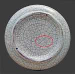 Vue du dessous du vase