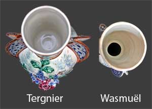 Vue du dessus du vase de Tergnier et de Wasmuël.