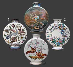 Vue d'une des deux gourdes parmi trois autres.