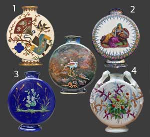 Vue d'une des deux gourdes parmi quatre autres .