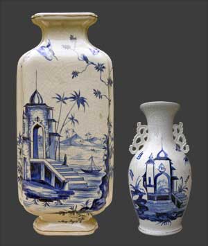 Vue du vase à côté d'un vase de Tergnier.