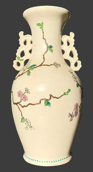 Vue de dos du vase.