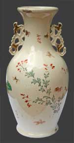 Vue du dos du vase
