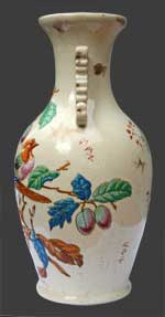Vue de côté du vase