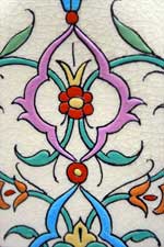 Vue d'un détail du décor