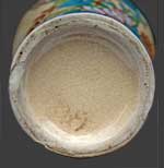 Vue du dessous du vase