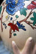 Vue d'un troisième détail du vase