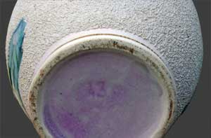 Vue du dessous du vase