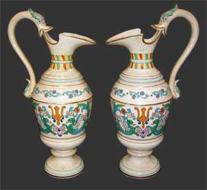Paire d'aiguière