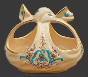 Vase en forme de panier