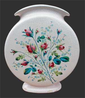 Gourde, décor floral