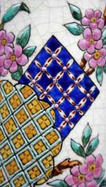 Vase, détail du décor