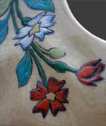 Détail du décor du panier