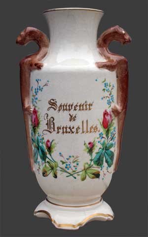 Gourde, décor floral