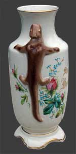 Vue de côté du vase