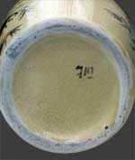 Vue du dessous d'un des vases