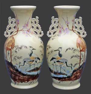Vases décor inspiration asiatique