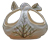 Vase en forme de panier, de baluchon