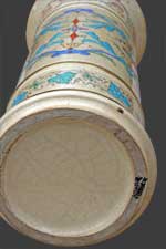 Vue du dessous du vase