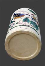 Vue du dessous du vase