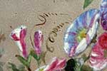 Détail du décor de la gourde de droite