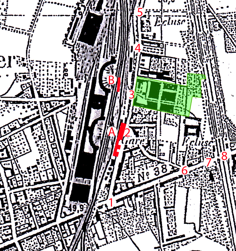Autre plan avec l'emplacement de la faïencerie