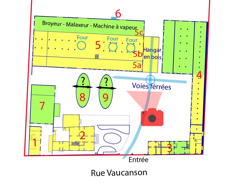 Vue partielle du plan de la faïencerie