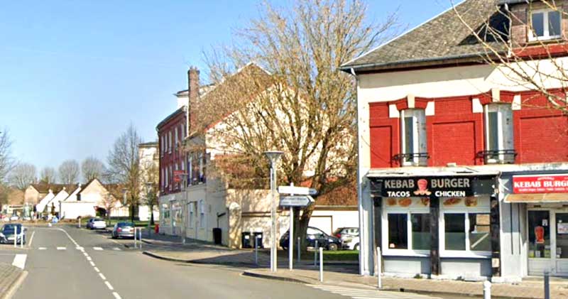 Vue actuelle de l'entrée de la rue