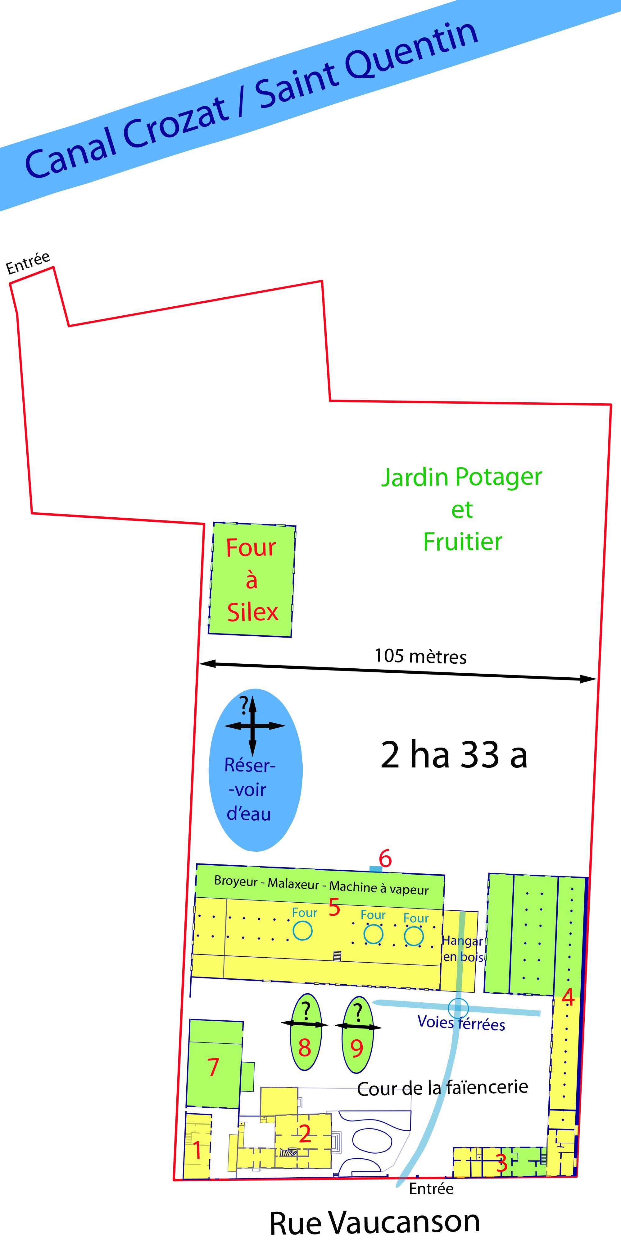 Plan de la faïencerie
