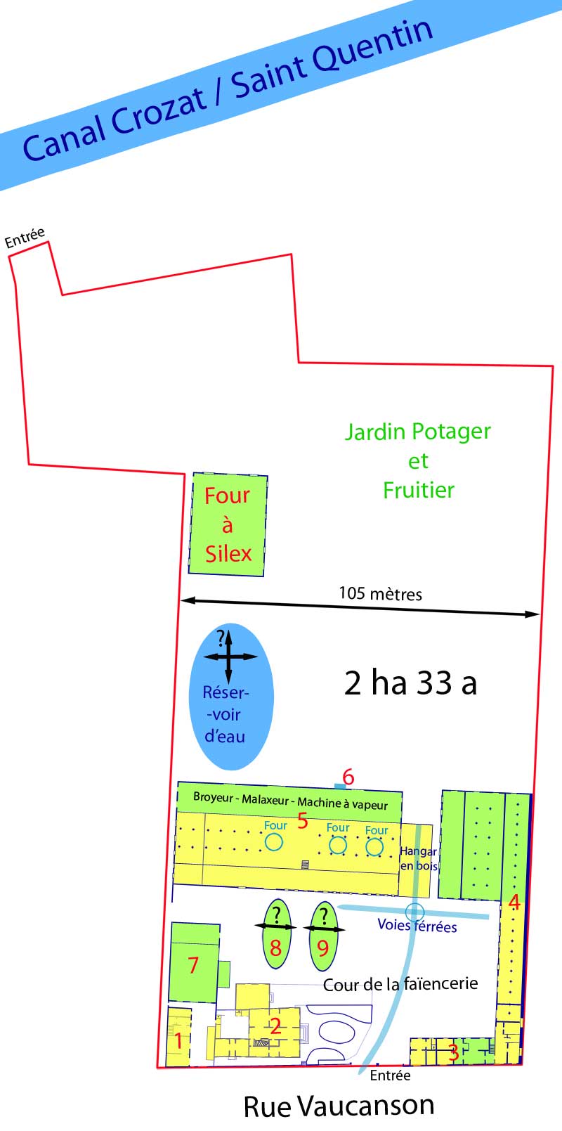 Plan de la faïencerie